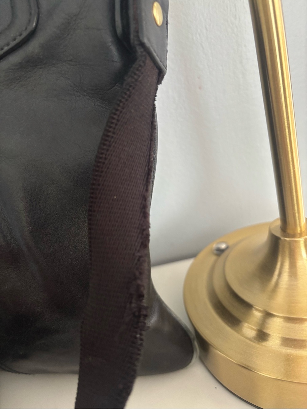 Coach Black Leather Crossbody Bag with Gold-Tone Hardware - Picture 3 of 6